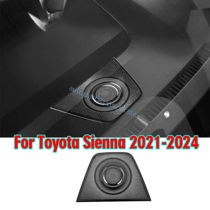 

Для Toyota Sienna 2021-2023 2024, черный титановый динамик на приборной панели, звуковая крышка 1X