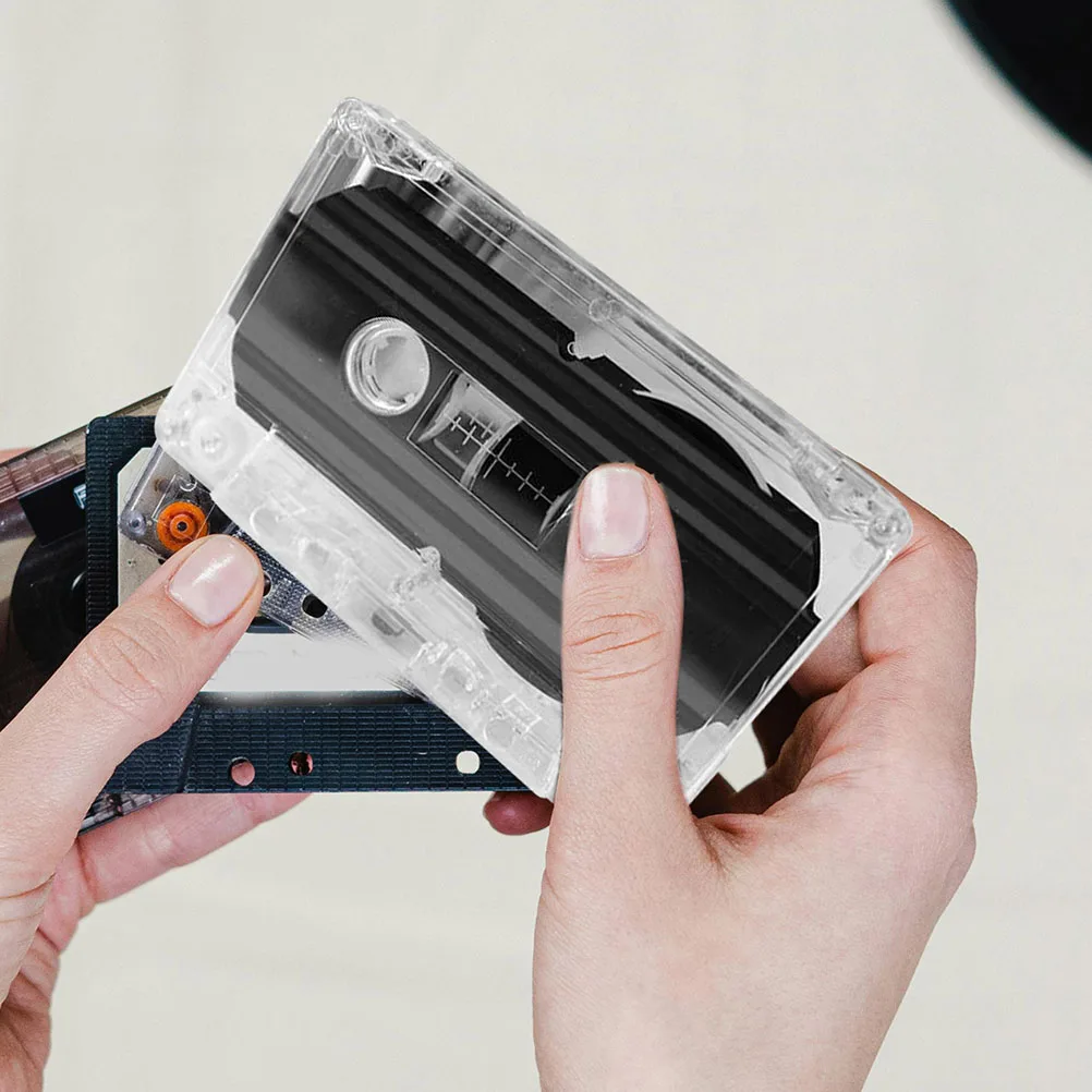 

10 Pcs Cassette Tape Holder Transparent Organizer Clear Plastic Cases Box Audio