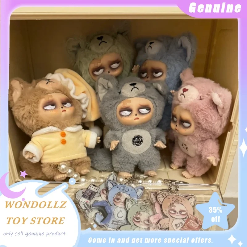

Genuine In Stock Sleepless Grumpipi Series Blind Box Cute Vinyl Face Plush Doll Bag Pendant Decoration Trendy Toy Surprise Gift