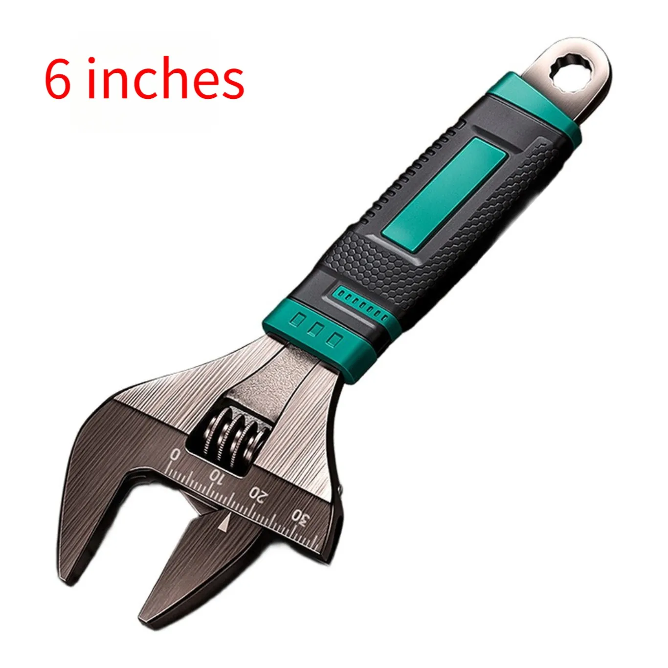 1pc 6/8/10 Inch Adjustable Wrench Spanner Anti-Slip Rubber Grip Adjustable Wrench For Car Repair Plumbing&Industrial Maintenance