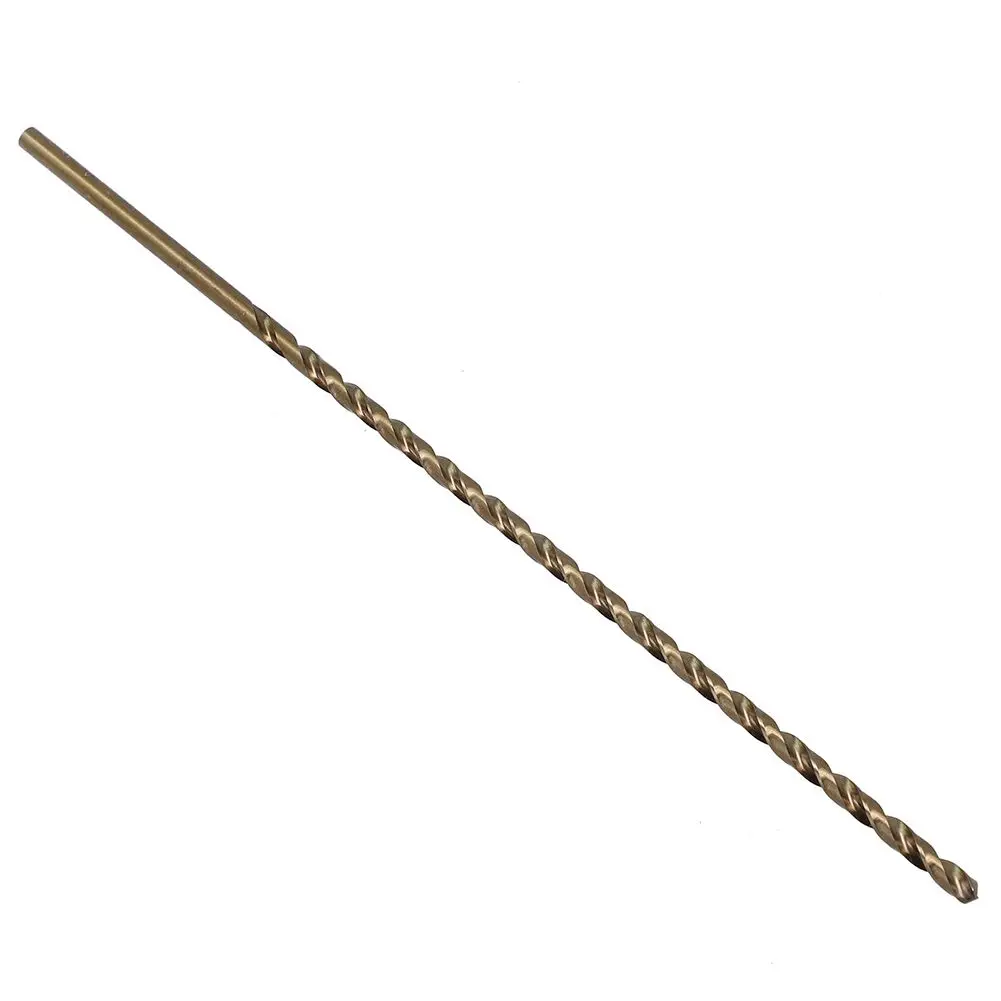 5pcs 3.0-6.0mm 200mm Extended M35 Drill Bits Set For Metal Wood Stainless Steel Gold Power Tools Parts Accessories