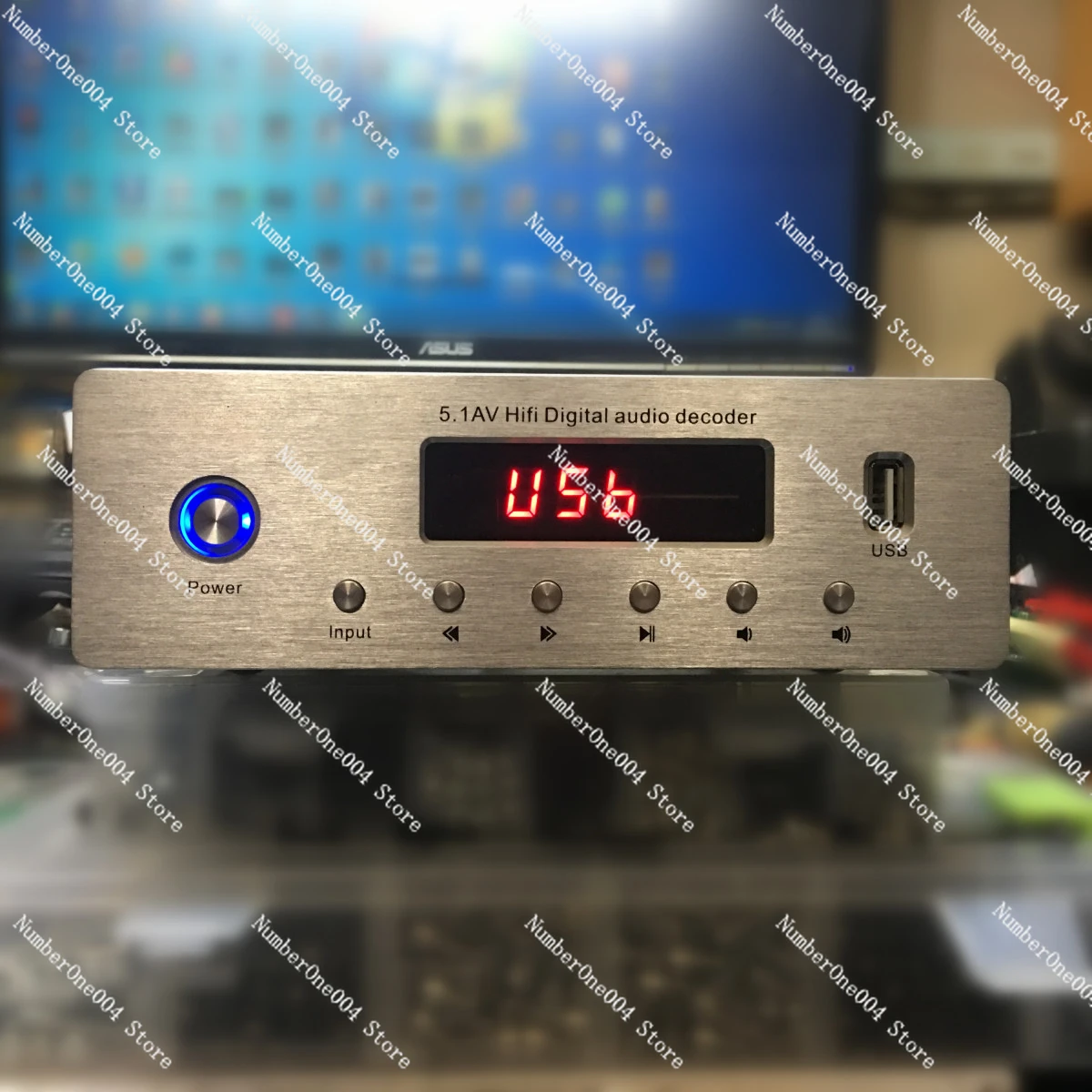 Picture 5: For Special Fiber Coaxial DTS AC3 Decoding Lossless Playback 5.1 Digital Power Amplifier 5.1 Dolby Decoding Power Amplifier