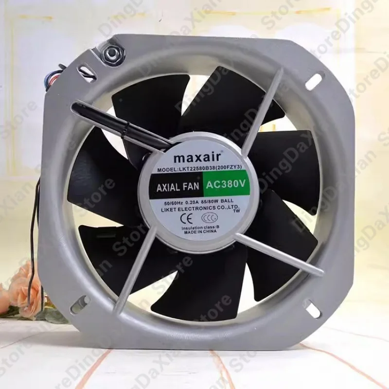 

D FOR Maxair LKT22580B38 200FZY3 22580 AC380V 0.20A 22CM cooling fan