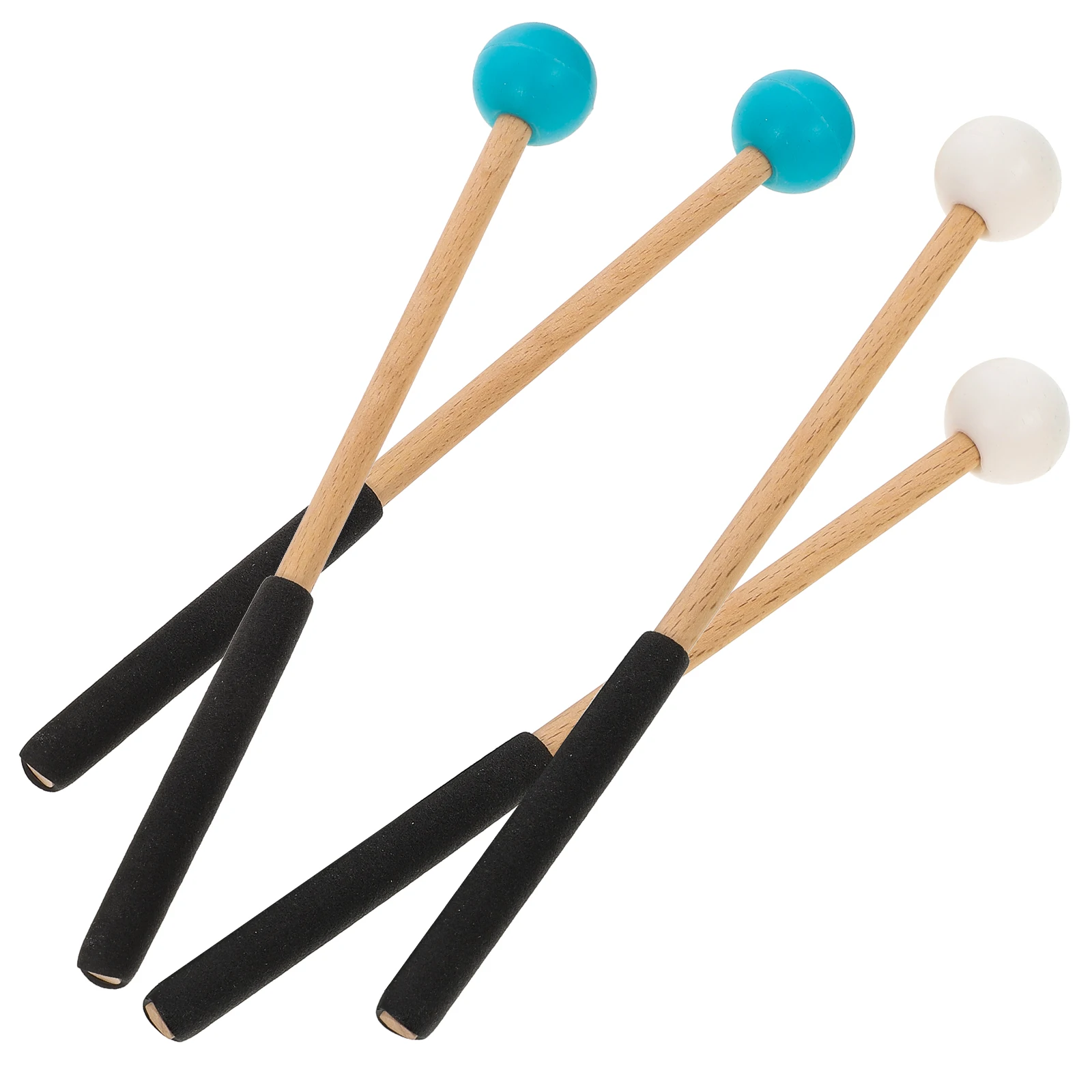 

2 Pairs Of Skillfully Made Tongue Drum Sticks Artistic Drum Mallet Reliable Musical Instrument Stick