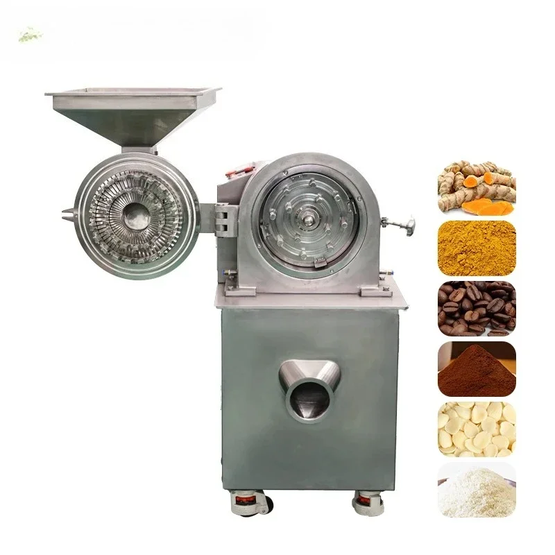 Industrial Automatic Spice Powder Herbal Dried Mushrooms Mill Grinding Machine Plant Shea Nut Pulverizer Machine