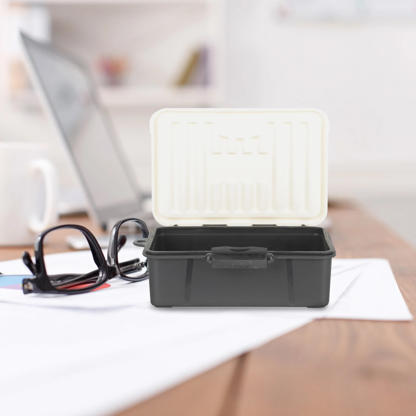 

2Pcs Empty Plastic Storage Boxes for Cards Organizers with Lid Ideal for Small Items Crafts Beads Playing Card Storage Box