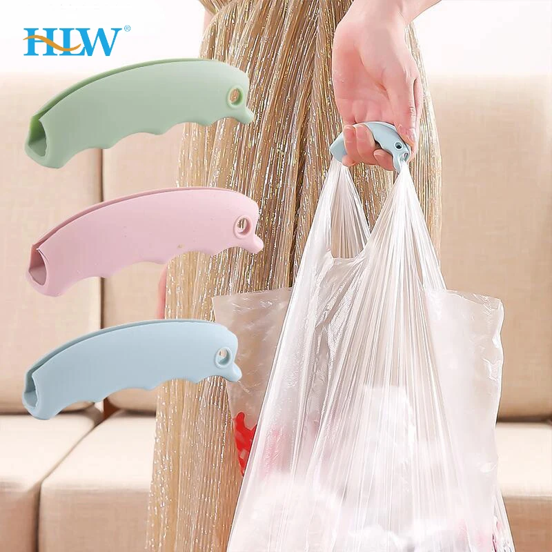 Minimally designed small portable shopping bag silicone holder