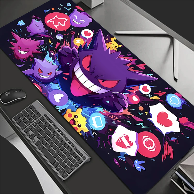 لوحة الماوس P-Pokemons G-Gengar ألعاب كمبيوتر شخصي كبير 900x400 XXL حصيرة مكتبية لوحة المفاتيح أنيمي الألعاب اكسسوارات لوحة الماوس السجاد #1