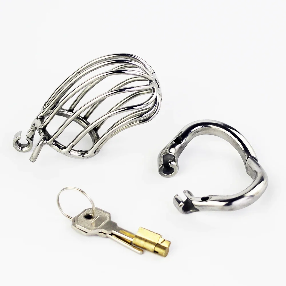 NEW Stealth Lock Chastity Cage Stainless Steel Male Chastity Device Sex Toys For Men Penis Lock Cock Ring