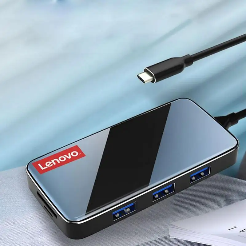 Lenovo 5Gbps High-Speed HUB 4 Port USB 3.0 Multi Splitter Expansion For PC Laptop Adapter HUBs For U Disk Keyboard Charger