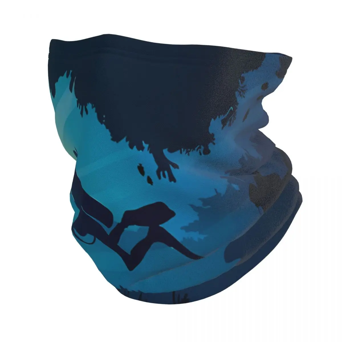 Scuba Diving Pattern Bandana Neck Gaiter Diver Windproof Face Mask Scarf Cover Women Men Headwear