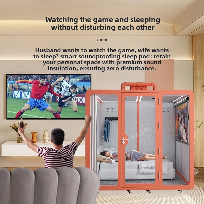 

Звукоизолированная кабина для сна, домашняя студия звукозаписи, мобильная телефонная будка, бесшумная комната для барабанщика, комната для игры на фортепиано