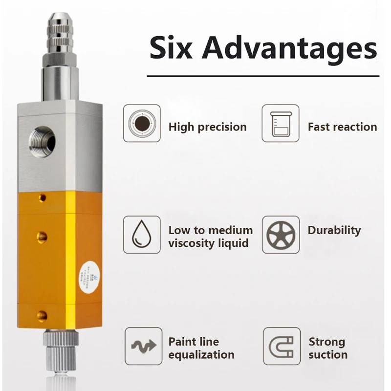 Pneumatic Precision Dispensing Valve UV Dispensing Valve Anti-drip Silicone Valve Suck Back Epoxy Silicone Resin Glue