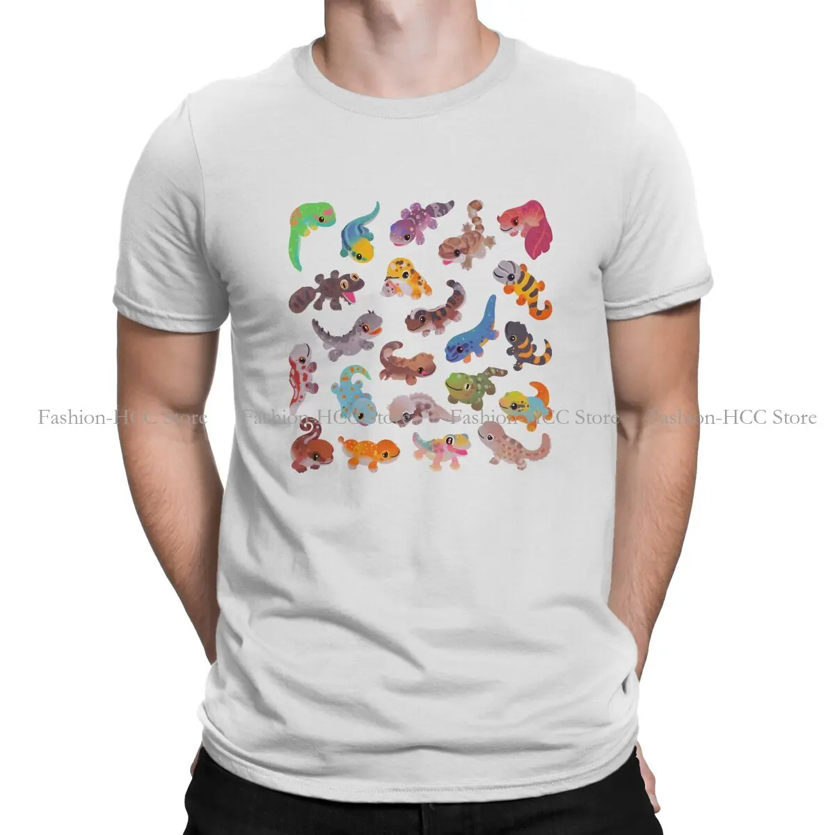 Collect Unique TShirt Gecko Lover Top Quality Hip Hop Graphic  T Shirt Short Sleeve Ofertas Polyester