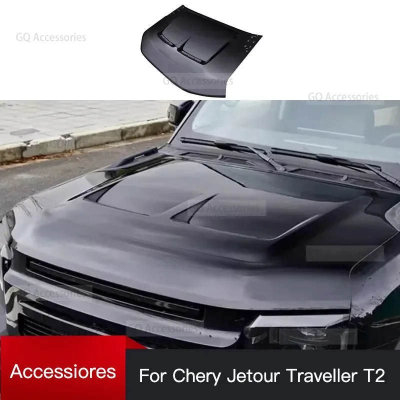 

Простая установка переднего капота автомобиля, подходит для Cherry JETOUR Traveler t2 2023, модификация капота двигателя, вентиляционный капот, внешняя отделка автомобиля