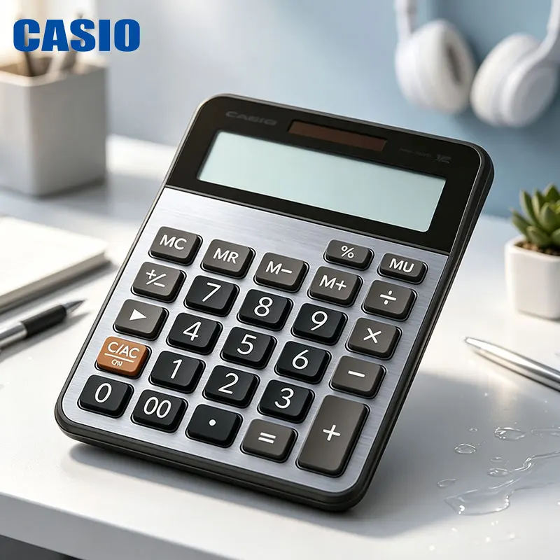 Casio MX-120B/ MX-12B Easy-to-clean and scratch-resistant calculator. Wear-resistant painted body. High-frequency daily use.