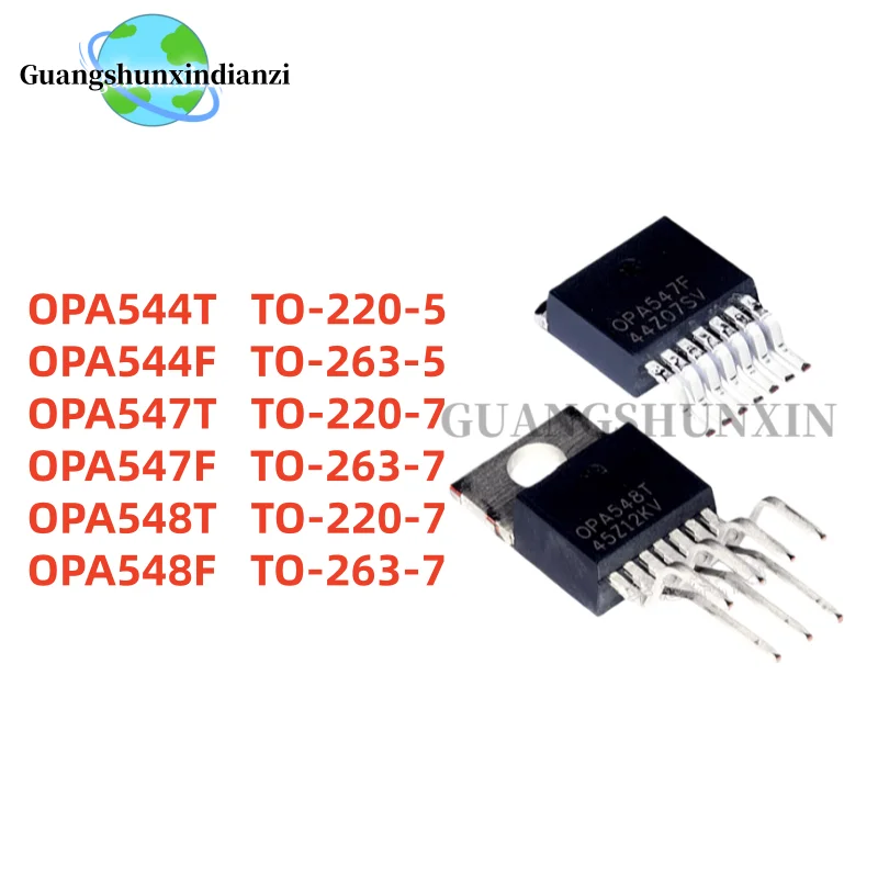 5PCS Brand New Original OPA544T OPA544F OPA547T OPA547F OPA548T OPA548F TO-220 TO-263 operational amplifier