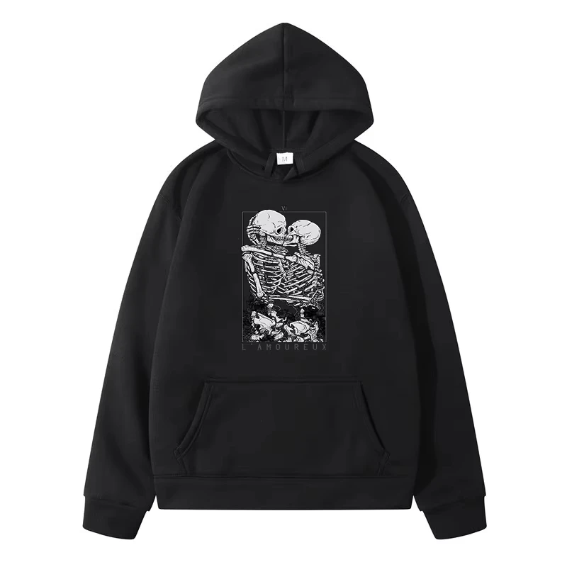 

Skull Hug Pattern Printed Men Clothing Men's Sweat-shirt Men's Winter Sweater New in Sweatshirts Man Hoodie Fashion Casual 2024