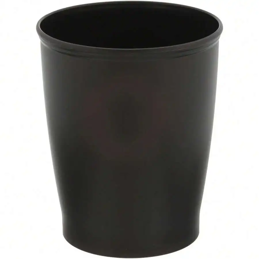 IDesign  Plastic Wastebasket, Small Round Plastic Garbage Can, 8.35