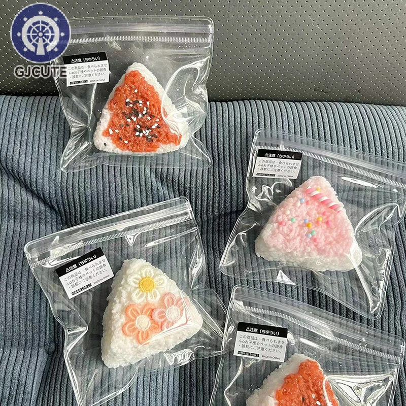 Fleurs de Sésame Triangle Riz IkSushi, Pincement du Bout des Doigts, Jouets Squishy pour Adultes, Soulignés, Instituts pour Enfants