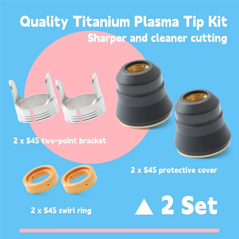 Комплект сменных наконечников B17B, 2 шт., для грузовых перевозок Harbor, для 45 IPT-45 TI-PC45 56255, титановый плазменный резак