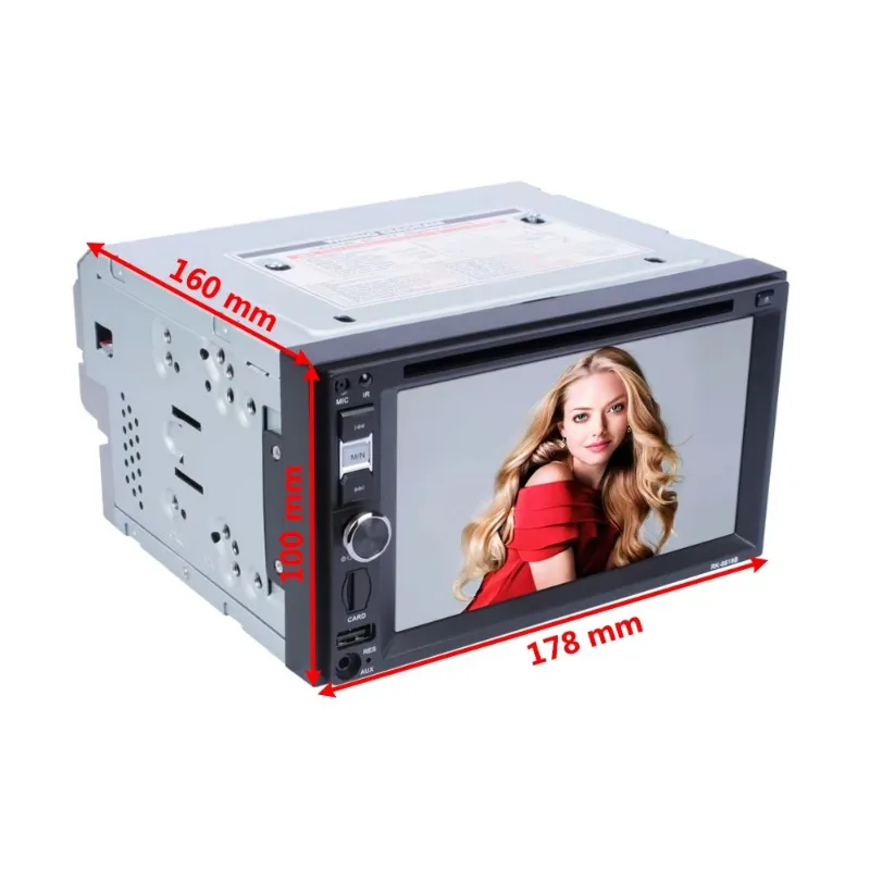 6.2 Polegada 2din tela de toque estéreo carro player com câmera de revisão traseira controle remoto multimídia carro dvd player