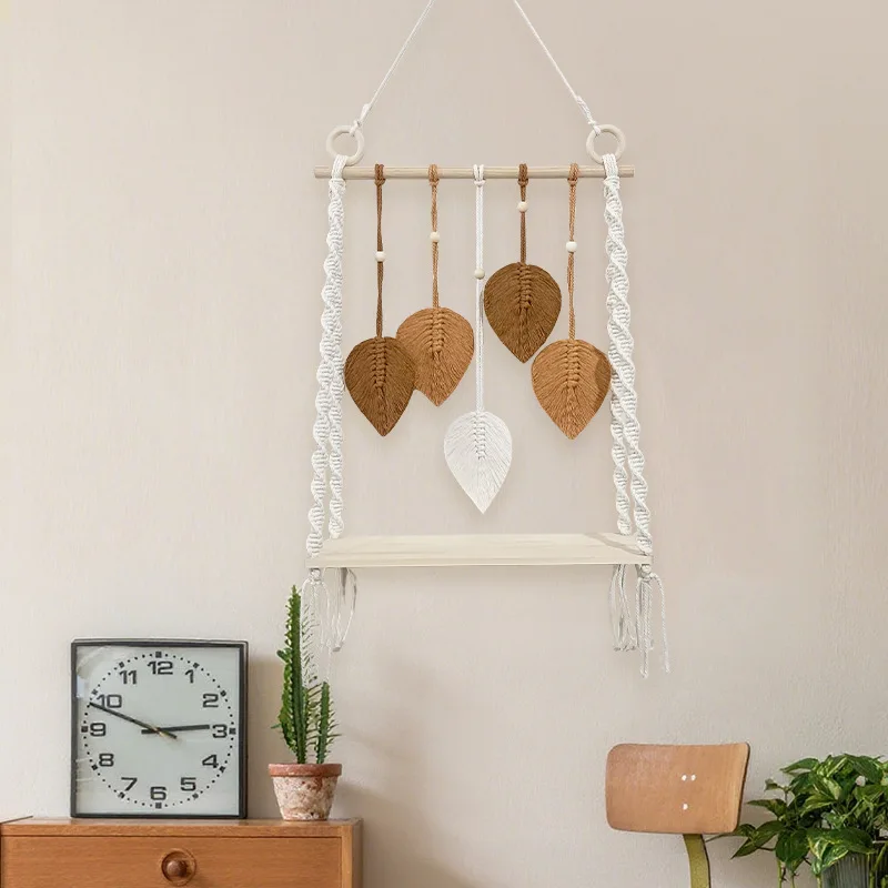 CX Leaf Tapestry Rack Decorative Fringe Tapestry Decoration