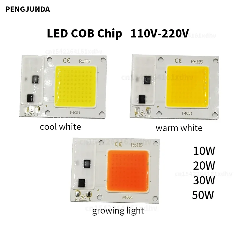 iluminacao faca voce mesmo ac 220v 10w 20w 30w 50w 50w led cob chip para luz de inundacao lampada led nao precisa de driver pecas 10 pecas 01