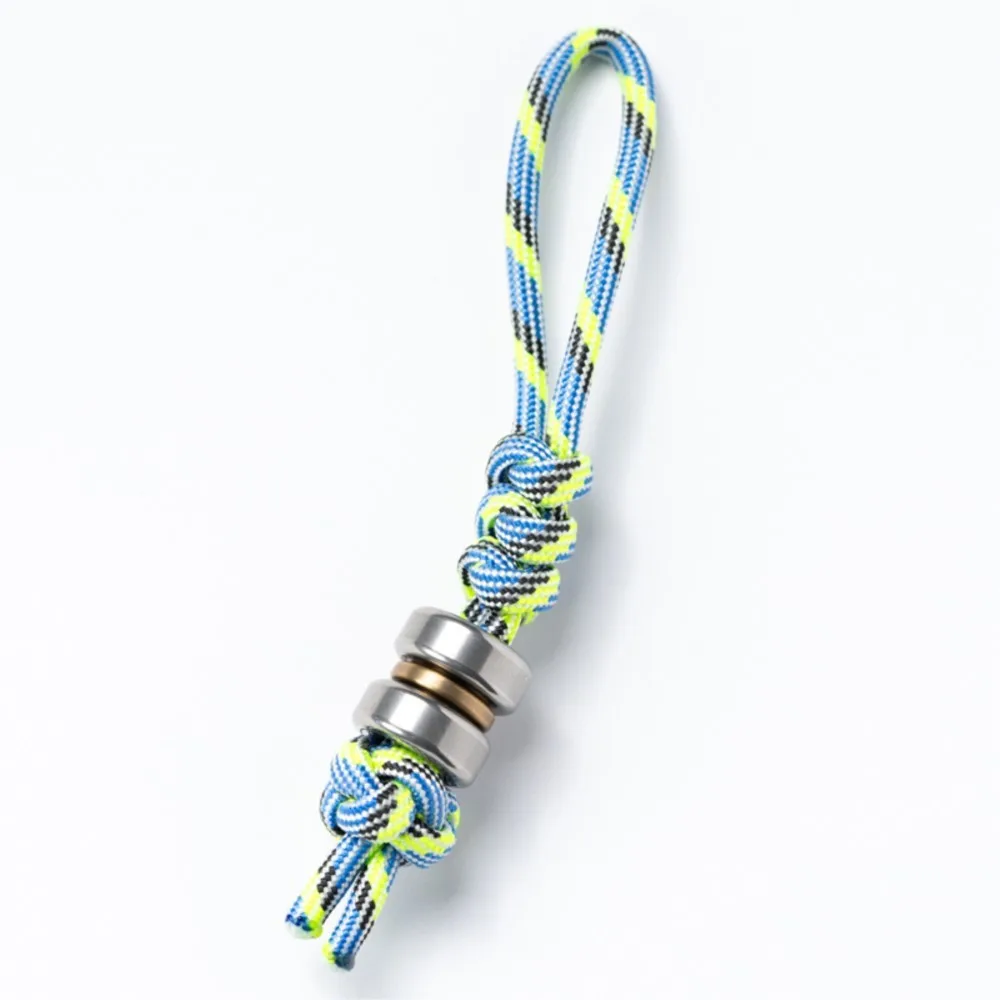 LAUTIE DIY Beads Paracord Plait Fidget Keychain Office Toys Best Fidget Toys