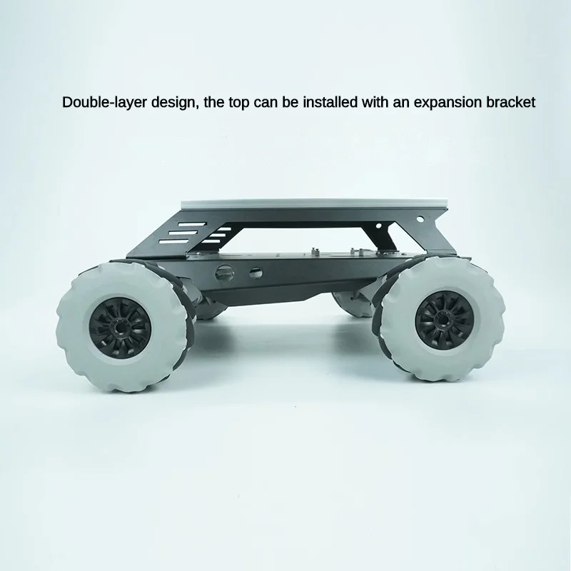 Chariot à roue Mecanum robuste, charge de 50kg, roue omnidirectionnelle, voiture RC V5, Robot Mobile, châssis métallique pour Robot Programmable UNO