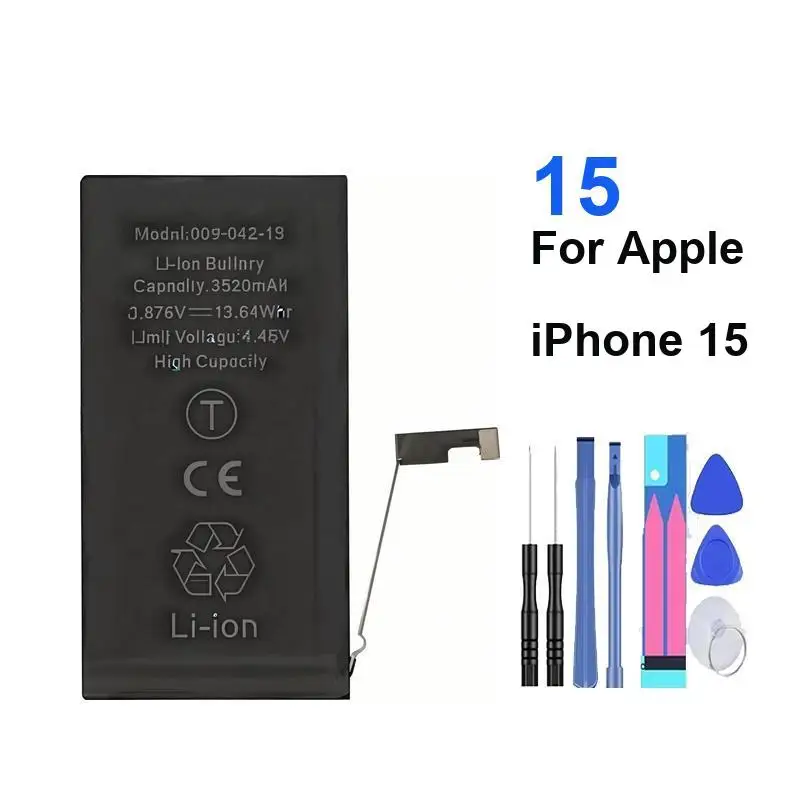 

For Apple Iphone 15 3349Mah Mobile Phone Battery Reliable Power