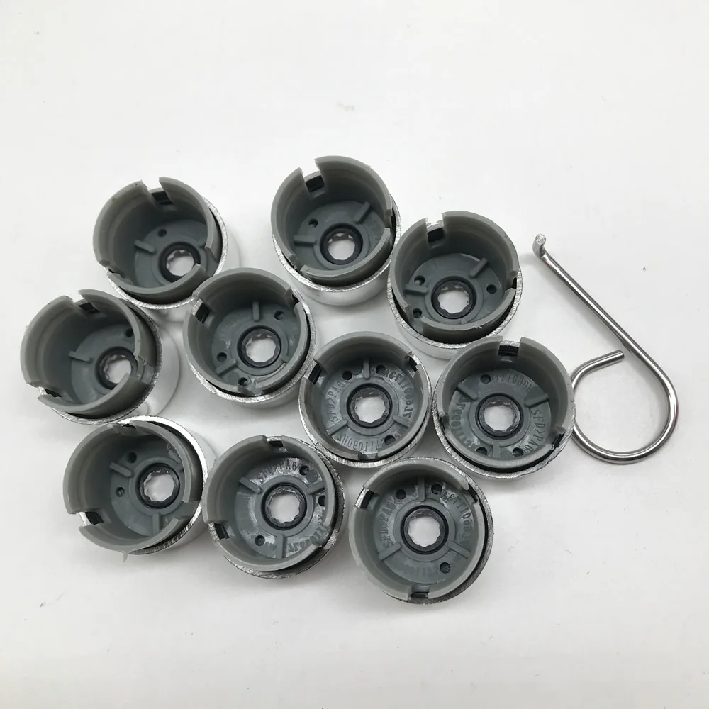 7L6 601 173A 2ZZ 10pcs Chrome Wheel Lug Bolt Nut Cap Cover + Tool 7L6601173A for VW Touareg 2004 - 2010 2011 2012 2013 2014