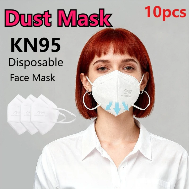 10Pcs KN95 Masks He… - image