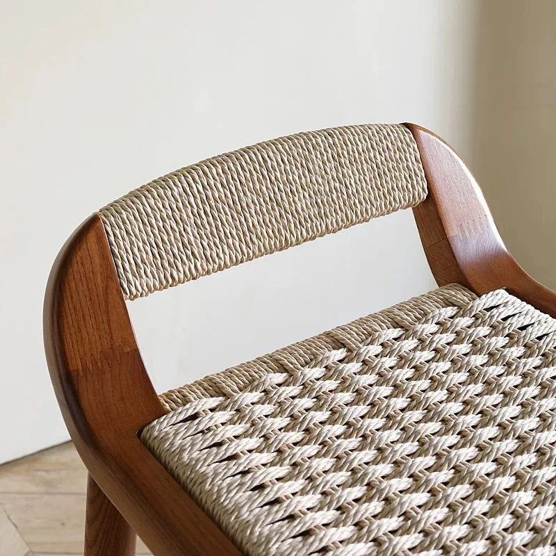 الروطان الخشب بار البراز لهجة الحد الأدنى شرفة مصمم كراسي بار فاخرة الاسترخاء الجمالية تشيس دي بار الأثاث الفريد