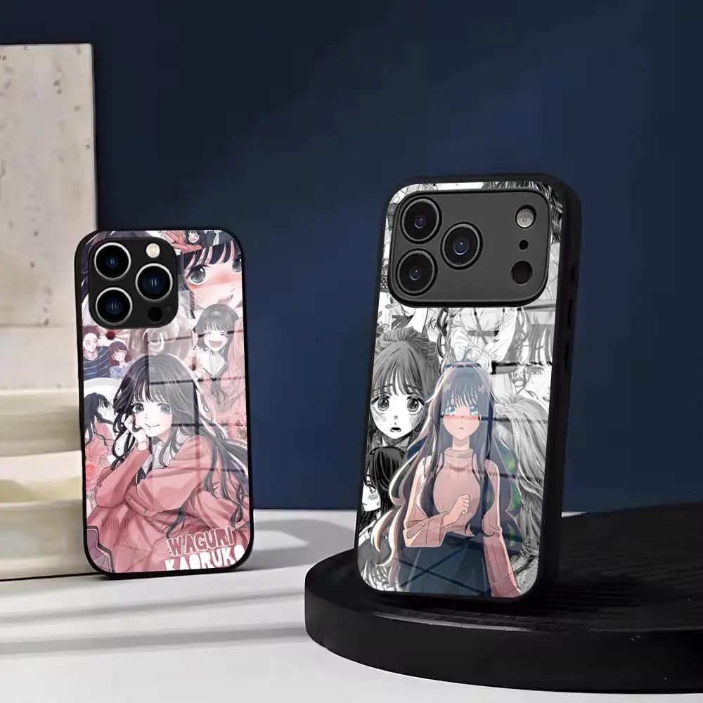 Kaouruko Waguri Anime Phone Case Tempered Glass For IPhone 17 Air 16 15 Pro Max 14 13 12 Plus Samsung S26 S25 Ultra phone case