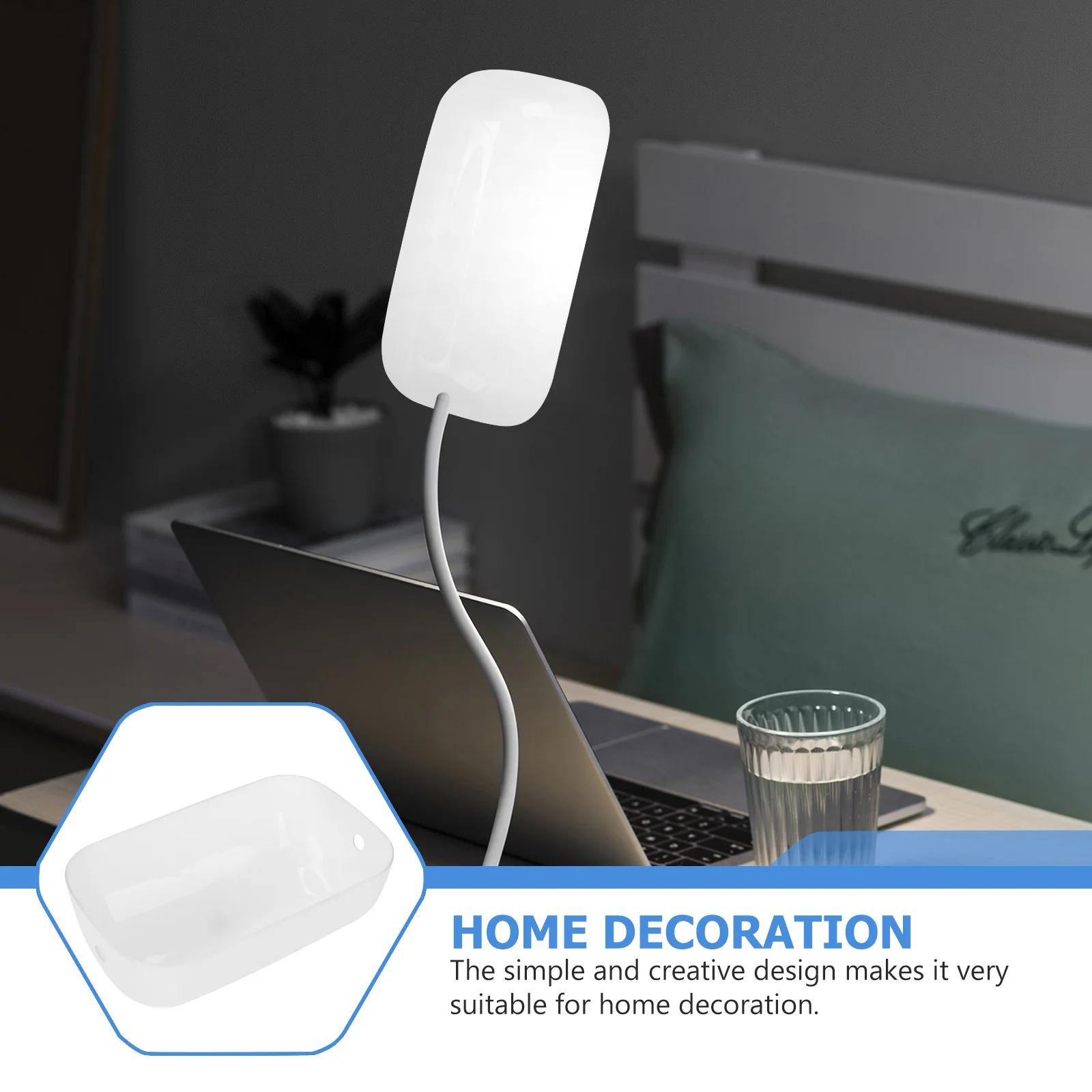 

1Pcs White Glass Lampshade Fine Workmanship Smooth Finish for Bedroom Table Light Warm Atmosphere Making Decorative Lamp Cover