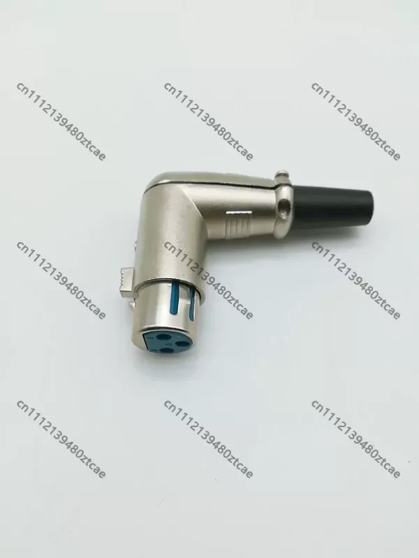 Right Angle 3 Pin XLR Female Connector, 7 Type Audio Soldering Plug