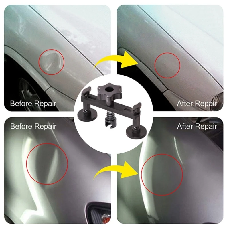 Car Dent Repair Sheet Metal Tools Auto Adjustable Width T Dent Puller Slide Hammer Reverse Hammer Glue Kit
