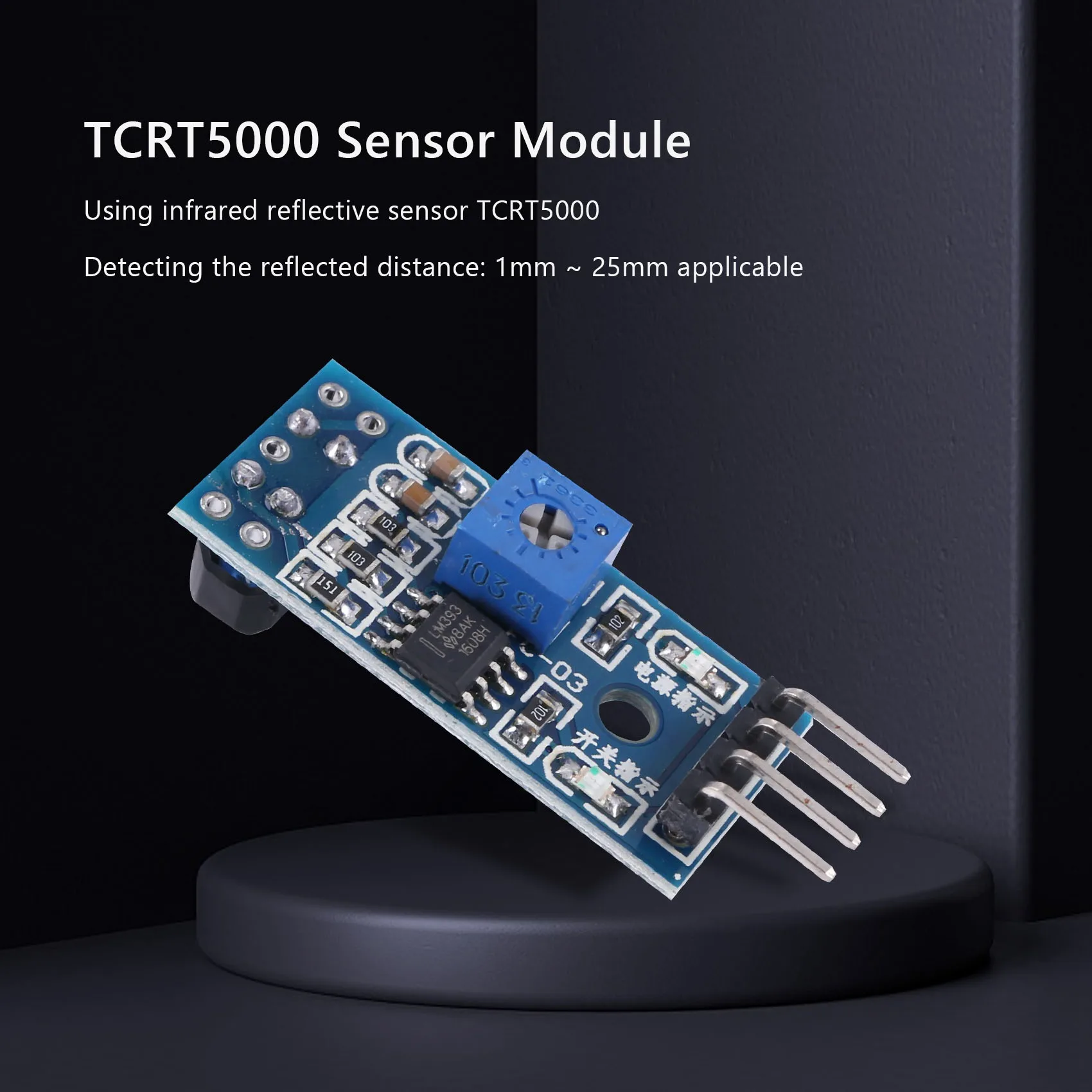 SCLS 10 قطعة TCRT5000 وحدة استشعار عاكسة بالأشعة تحت الحمراء IR حاجز خط المسار الكهروضوئي التبديل لروبوت السيارة الذكية