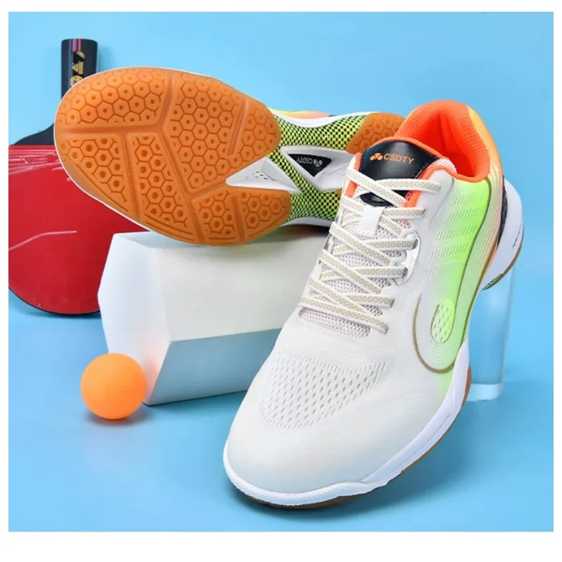 

Classic Brand Professional Table Tennis Shoe Comfortable Anti Slip Badminton Gym Shoe Top Quality Unisex Indoor Court Shoe