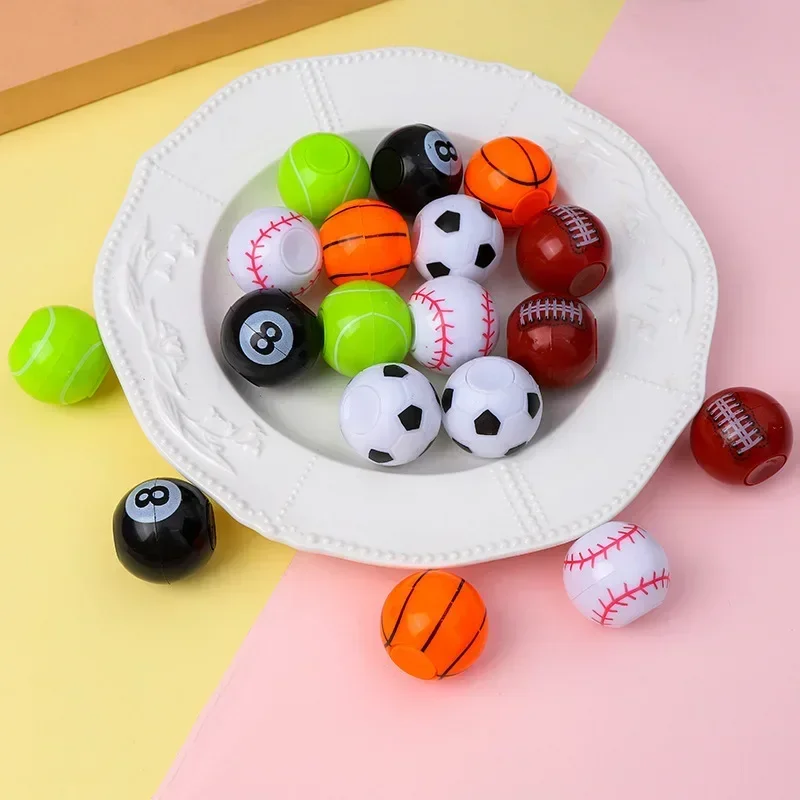 10Pcs Mini Football Basketball Fidget Spinner Toy for Kids Birthday Party Favors Sports Theme Party Goodie Bag Pinata Fillers