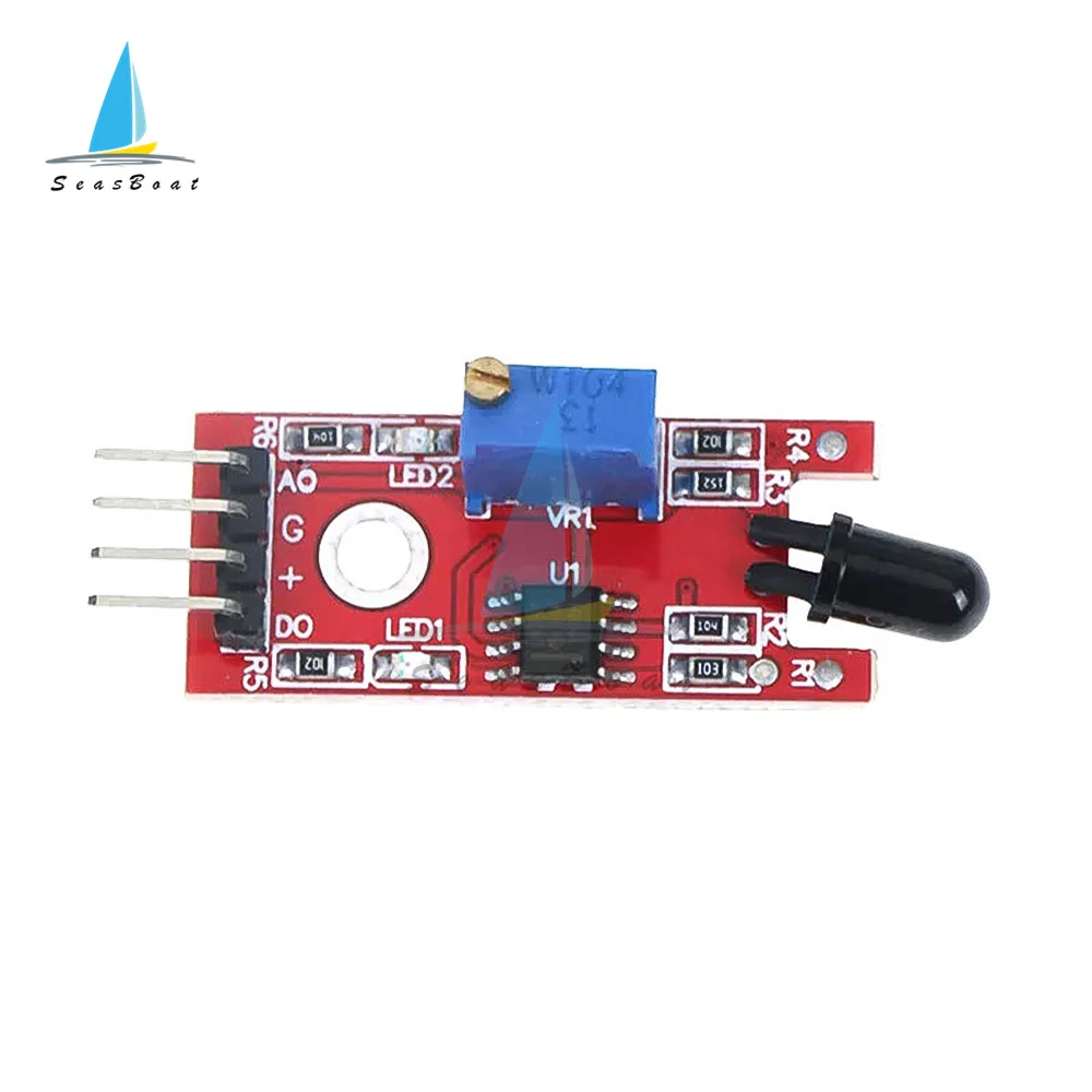 Módulo Detector de temperatura para Arduino, Sensor IR de llama de 4 pines, KY-026
