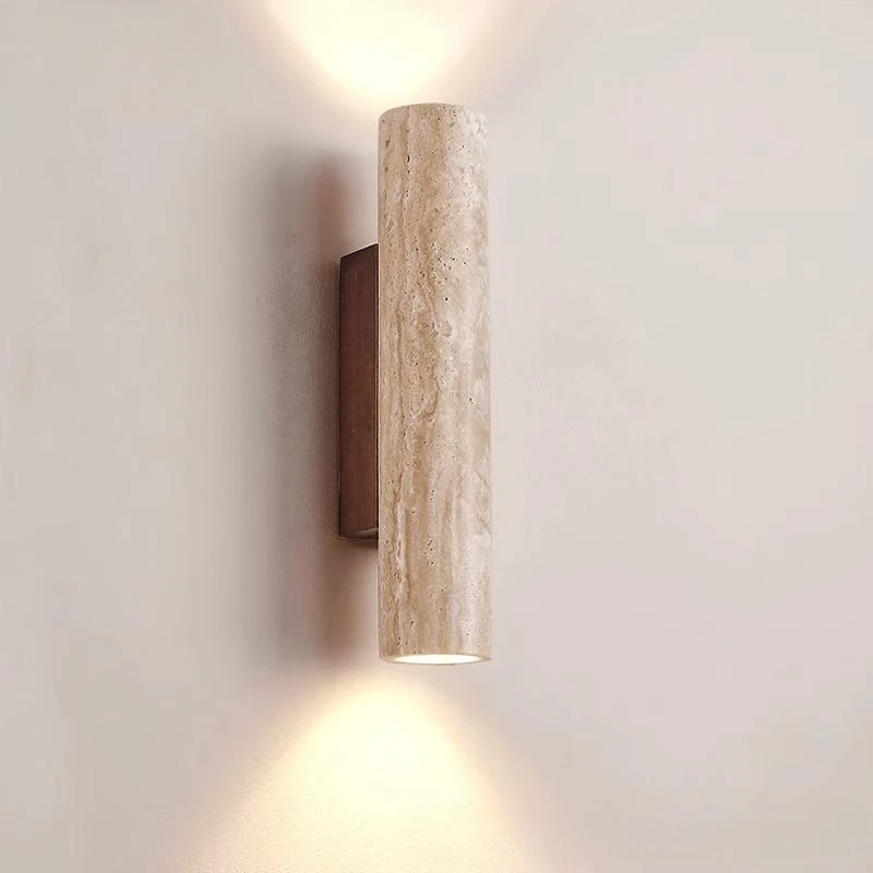 

Simple bedroom bedside wall lamp, living room cream wind wall lamp, corridor staircase wabi **** designer lamp