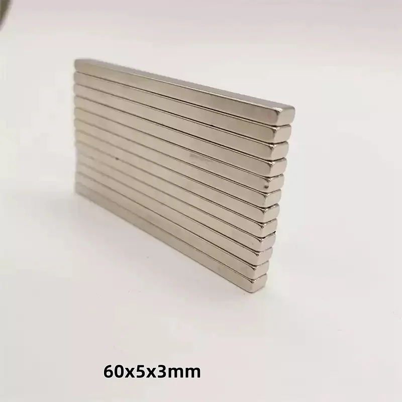 60x5x3mm Big Strong Magnet Offices DIY Perfect 60x5x3 Mm for Fridges, Organizing Office Documents, and DIY Projects 60*5*3mm