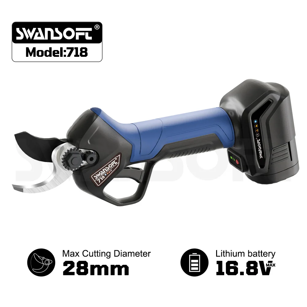 Swansoft kabellose elektrische Gartenschere 718, Astschere, elektrische Gartenschere – Gartenschere