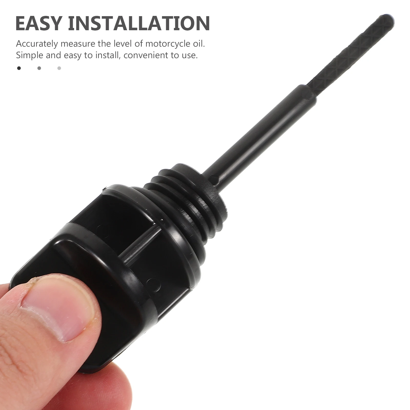 

3pcs Filler Plug Motorcycle Oil Tank Level Gauge Cap Compatible Various Models Plastic Oil Plug Replacement Durable Easy