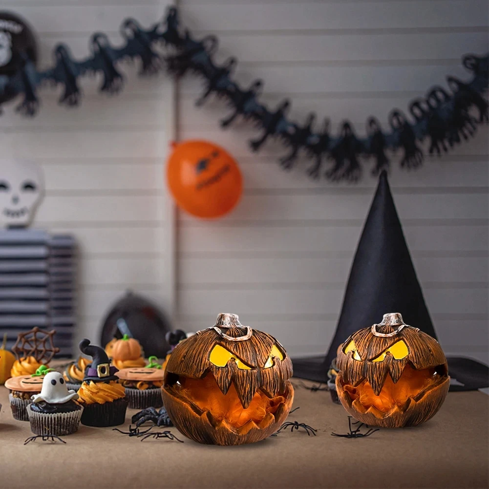 Halloween Sprachgesteuerter steigender Kürbiskopf Home Decor Outdoor Garden New Horror Ghost Ornament für gruselige Party – Detail 3