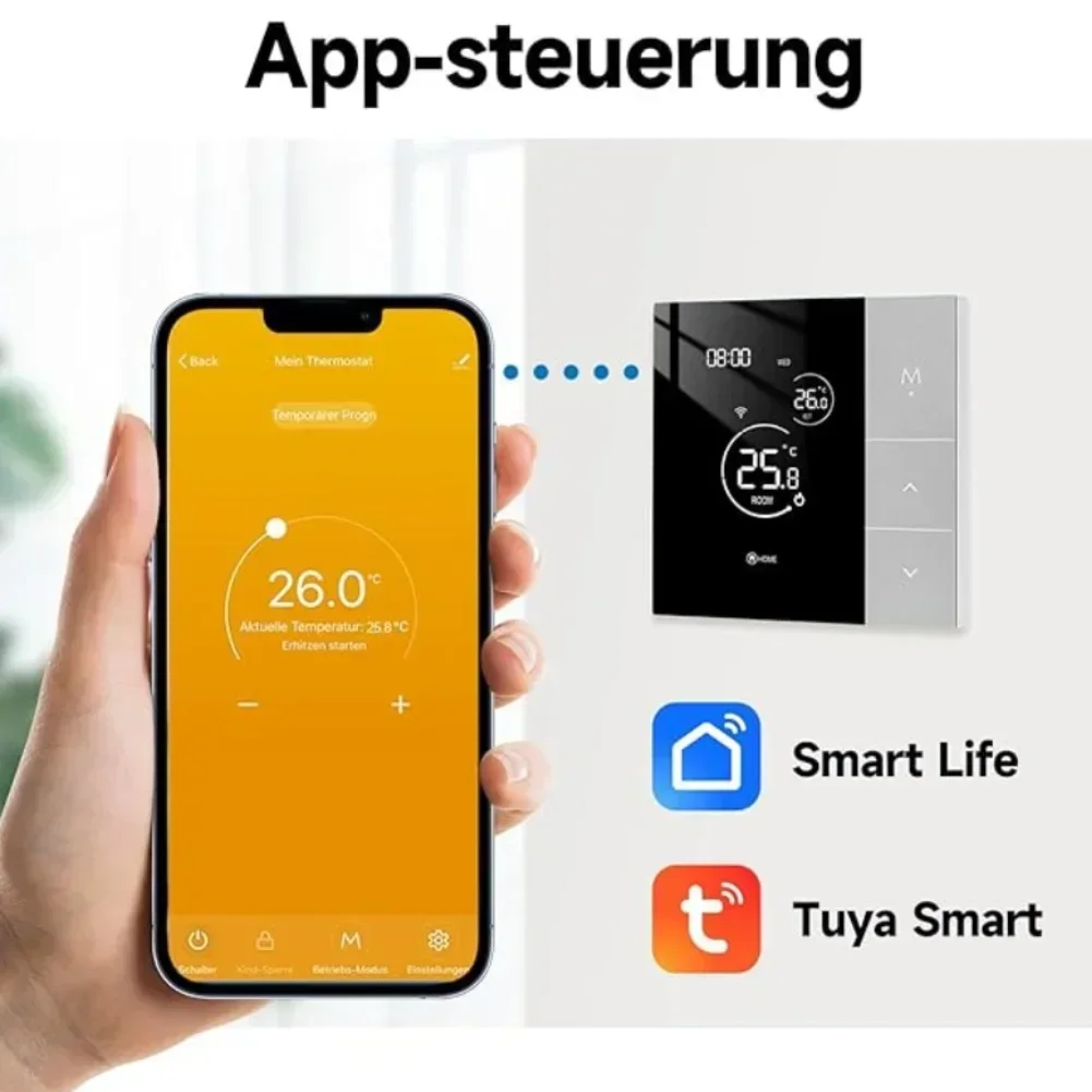 

For Smart WiFi Thermostat for Hydronic Heating Programmable Compatible with For Smart Life for Remote Operation