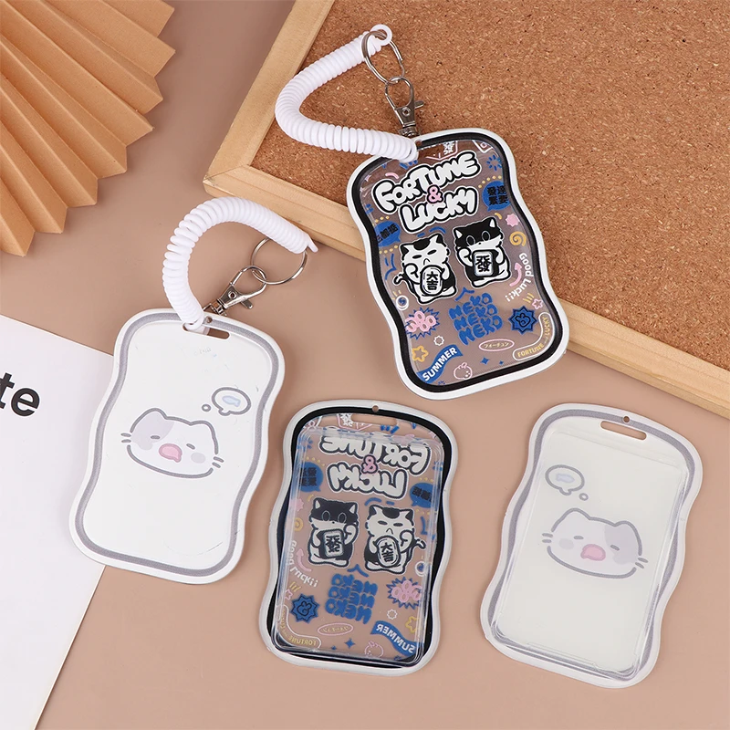 Creative Design Kpop Photocard Holder Keychain Photo Sleeves Bus Card Student Card Case Photo Protector