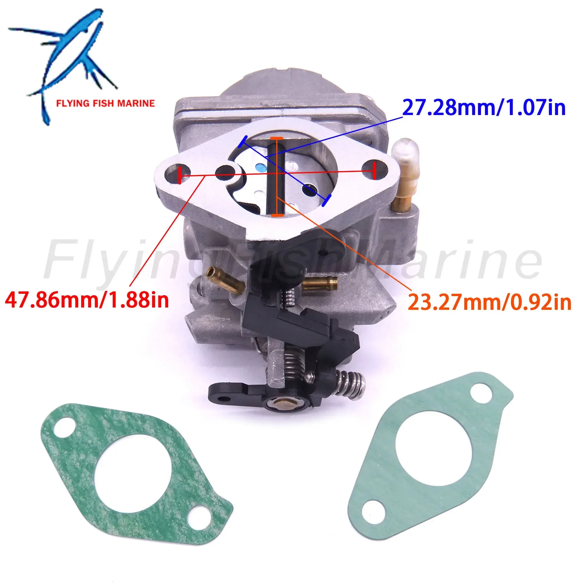 Outboard Motor 3R4-03200-0 3R4-03200-1 3R4032000M 3R4032001M Carburetor Assy and 3H6-02011-0 3H6020110 3H6020110M Carburetor Gas